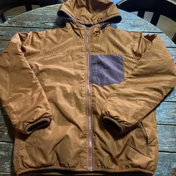 JEANE 지이엔 나일론 마운틴 후드티 자켓 브라운/블루 M 사이즈