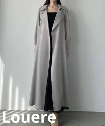 [ 미사용 ] Louere 얇은 소재 캔디 슬리브 트렌치 오버코트