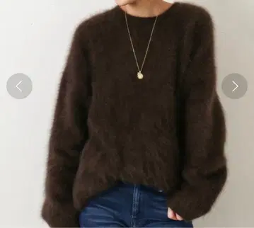 Deuxieme Classe Fluffy sweater 브라운