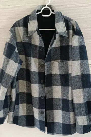 남성용 UNIQLO 오버 셔츠 자켓 XL