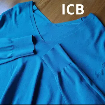ICB 아이씨비 워셔블 신세틱 하이 게이지 V넥 풀오버
