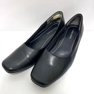 므뉴 블랙 인조 가죽 포멀 펌프스 비즈니스 펌프스 25.5cm