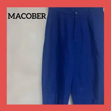 MACOBER 마코버 테이퍼드 팬츠 블루 38 코튼