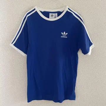 adidas 3 스트라이프 반팔 T셔츠 M 파랑