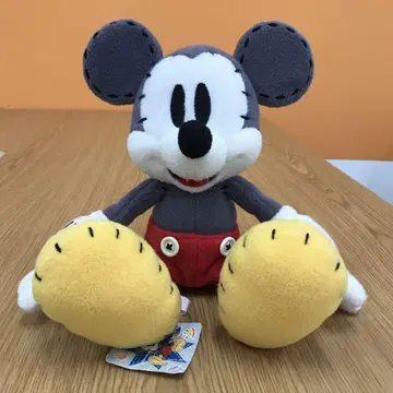 레어/당시물 디즈니랜드 미키 봉제 인형 핸드메이드풍 손바느질풍