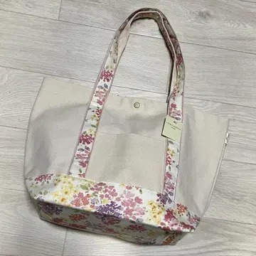 [ 미사용 택 포함 ] 로라 애슐리 캔버스 꽃무늬 토트백 아멜리