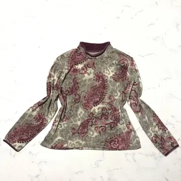 Y2K Korean vintage paisley tops 00s