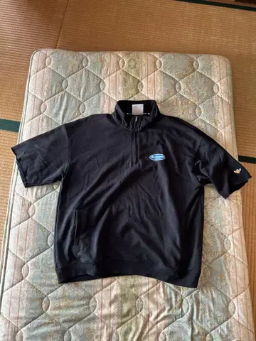 Mark Gonzales 아트 프린트 하프 지퍼 T셔츠 XL 블랙