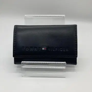 TOMMY HILFIGER 타미힐피거 블랙 가죽 키케이스