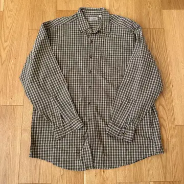 [ 새상품급 ] L.L.Bean 엘엘빈 긴팔 셔츠 체크 셔츠 브라운
