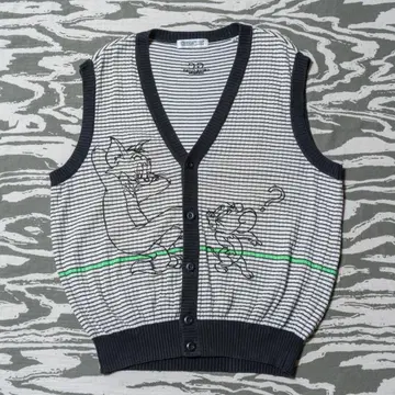 90s 일본제 GREENCLUBS 톰과 제리 자수 베스트