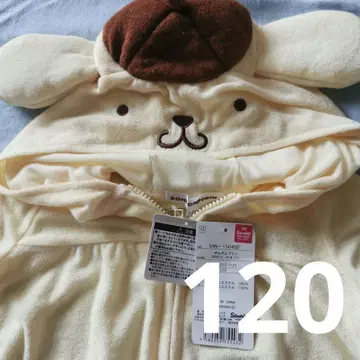 새상품 폼폼푸딩 후드 부착 룸웨어 120 할로윈 인형옷