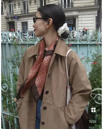 NUGU 스웨이드 미들 코트