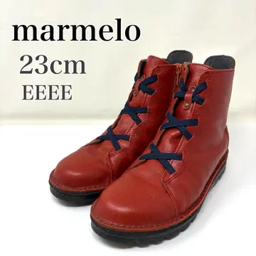 새상품급 marmelo 말멜로 레이스업 숏부츠 23cm 발볼 넓은 빨간색