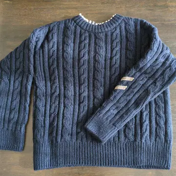 45r 45rpm 케이블 짜임 스웨터 펄 모니레