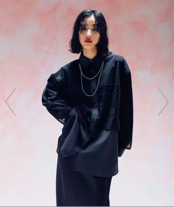 LEPSIM 튤 레이어드 셔츠 튜닉