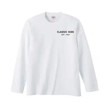 새상품 프리미엄 롱 슬리브 T셔츠 XL 화이트 롱티 자동차 화이트 블랙