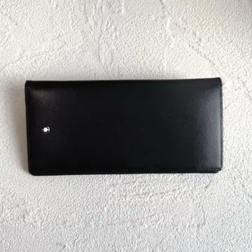 컨디션 최상 MONTBLANC 몽블랑 장지갑 가죽 블랙 동전 지갑 있음