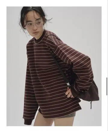 TODAYFUL Border Long T-shirts