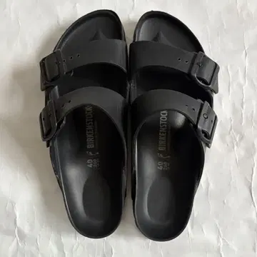 BIRKENSTOCK 러버 샌들 블랙 40