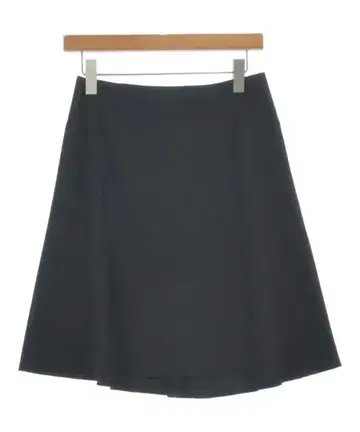질샌더 네이비 미디 스커트 여성용