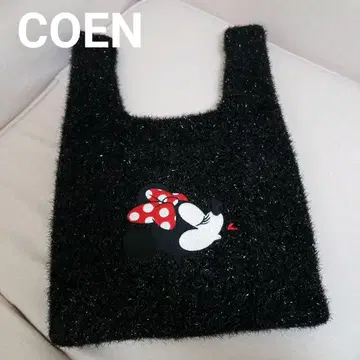 COEN 라메 니트 토트백