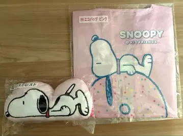 산리오 스누피 당첨 복권 리스트레스트 에코백 핑크