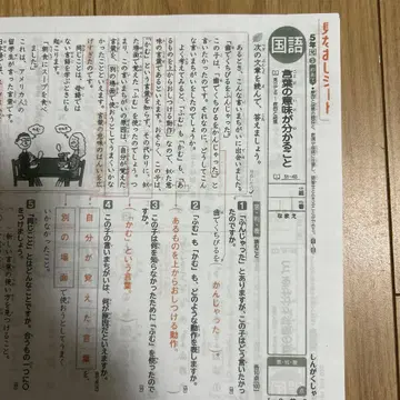 초등학교 5학년 국어 빛문도서 신학습자 컬러 테스트 정답