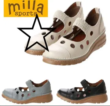 Milla sports 도트 펀칭 스트랩 컴포트 슈즈