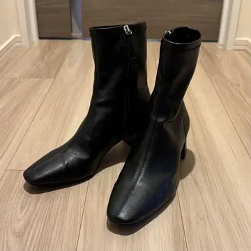 ZARA 블록힐 앵클부츠 39