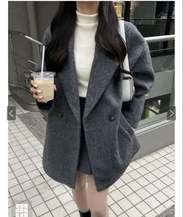 GRL 샤기 테일러드 코트