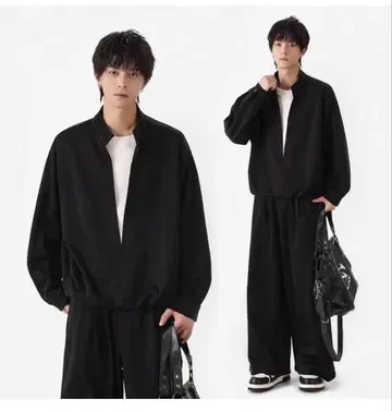 남성용 셋업 블랙 XL