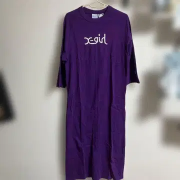 엑스걸 Champion 퍼플 로고 원피스 M
