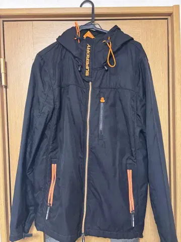SUPERDRY 후드 부착 나일론 자켓 (XL 사이즈)