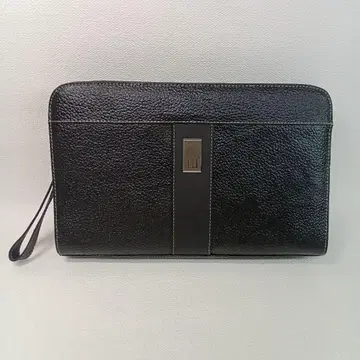 dunhill 블랙 가죽 클러치백