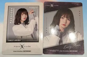 PassCode 아리마 에미리 카라테츠 가라오케노테츠진 미니 포토 카드