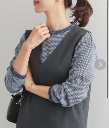 어반 리서치 도어스 울 믹스 투톤 와플 풀오버
