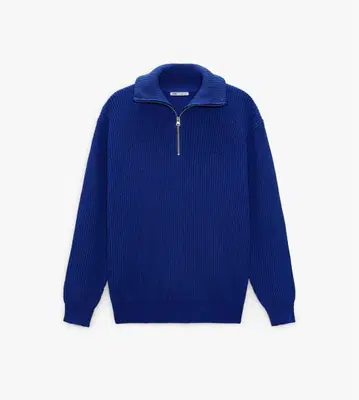 ZARA 지퍼 하이넥 스웨터