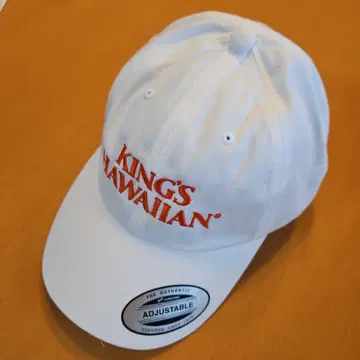 미사용 새상품 [ KING'S HAWAIIAN ] 로고캡 화이트 캡