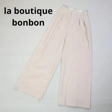 301 la boutique bonbon 린넨 혼방 와이드 팬츠