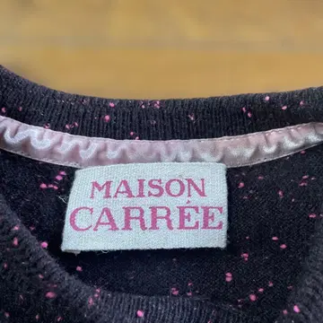 MAISON CARREE 메종카레 하프 니트 반팔 캐시미어 100%