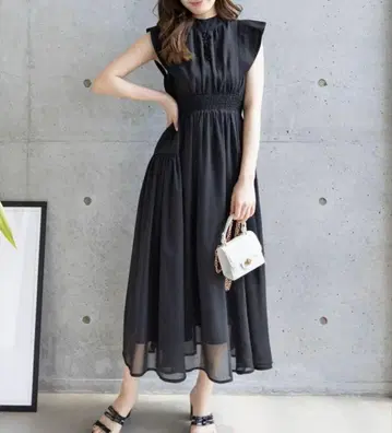 클리어 롱 원피스