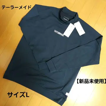 TaylorMade 네이비 L 모크넥 긴팔 셔츠