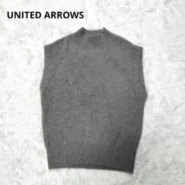 UNITED ARROWS 유나이티드 애로우즈 폭스 캐시미어 니트 베스트