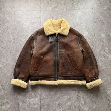 B-3 빈티지 플라이트 자켓 무스탕 양가죽 가죽
