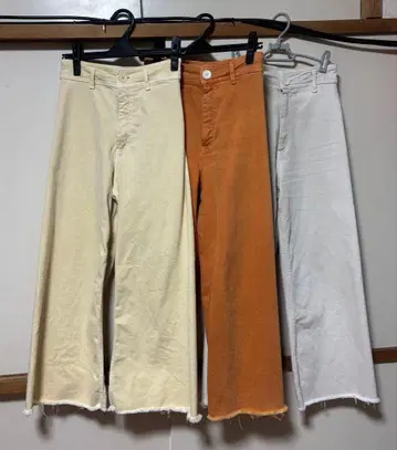 ZARA 하이웨스트 와이드 레그 데님 3종 묶음 판매 세트