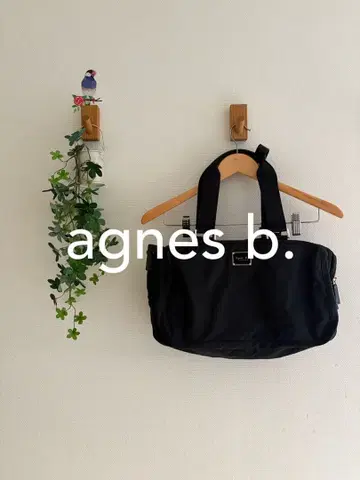 agnes b. 블랙 토트백 숄더백 A4 대용량 수납
