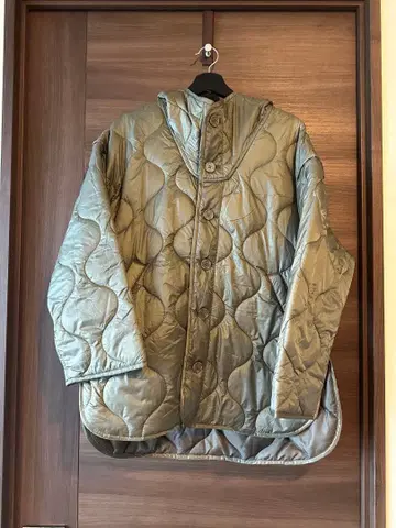 MOUSSY 퀼팅 자켓 F 올리브 그린