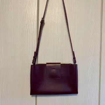 YAHKI 야키 어반 리서치 숄더백 보르도 퍼플 가죽