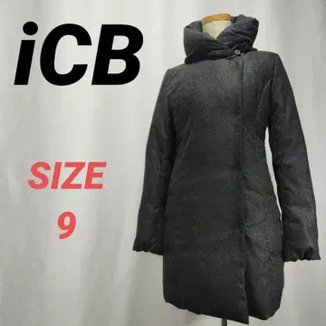 iCB 아이씨비 다운 코트 A라인 여배우 옷깃 여성용 M